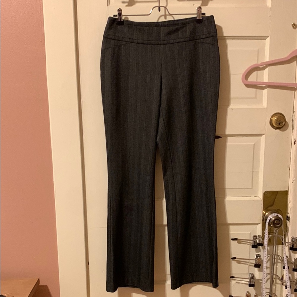 New York & Company Black and Gray Flare Pants